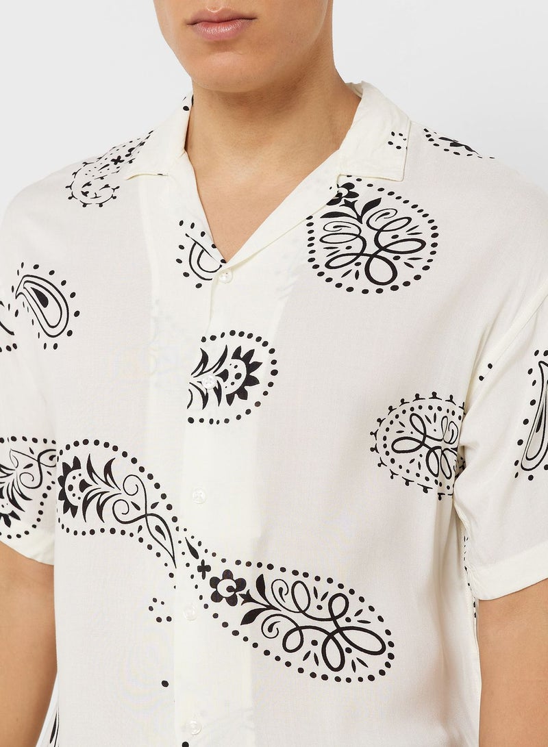 Abstract Printed Regular Fit Shirt