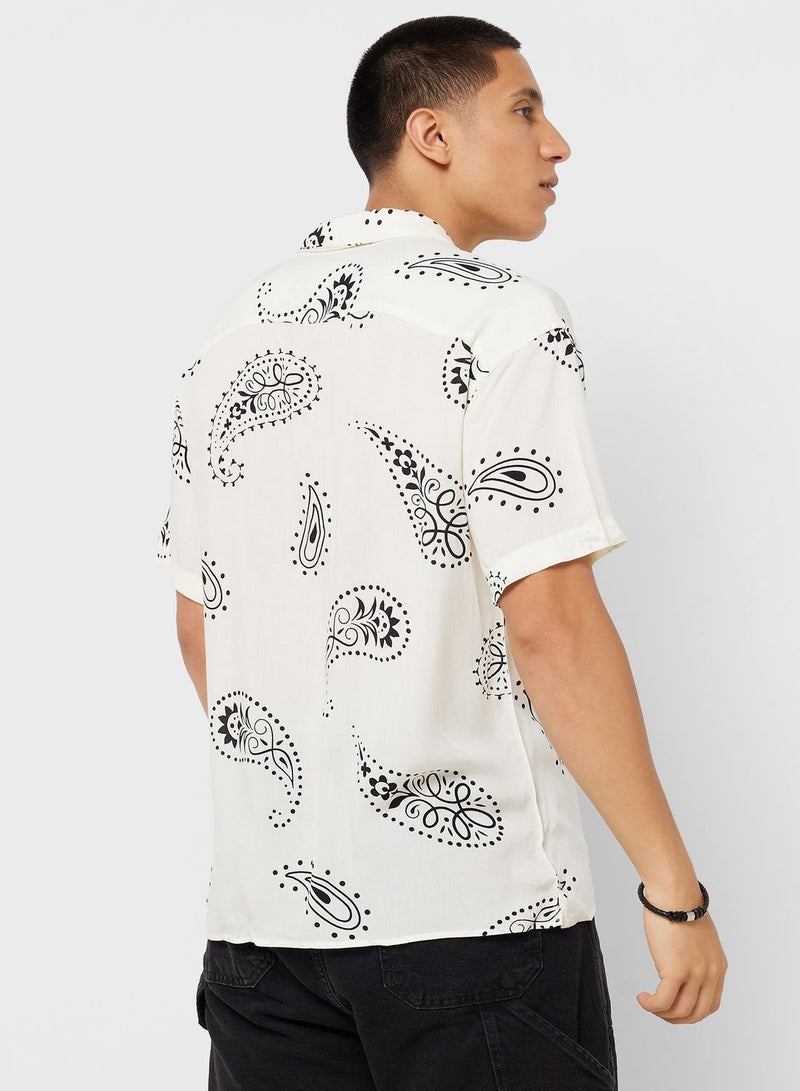 Abstract Printed Regular Fit Shirt