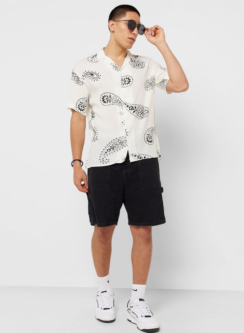 Abstract Printed Regular Fit Shirt