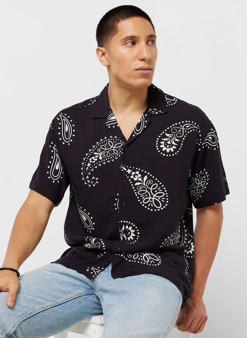 Abstract Printed Regular Fit Shirt