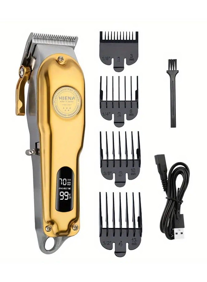 Professional Hair Clippers For Men, Hair Cutting Kit & Zero Gap T-Blade Trimmer Combo, Cordless Barber Clipper Set With LED Display, Holiday Gift Father's Day Gift