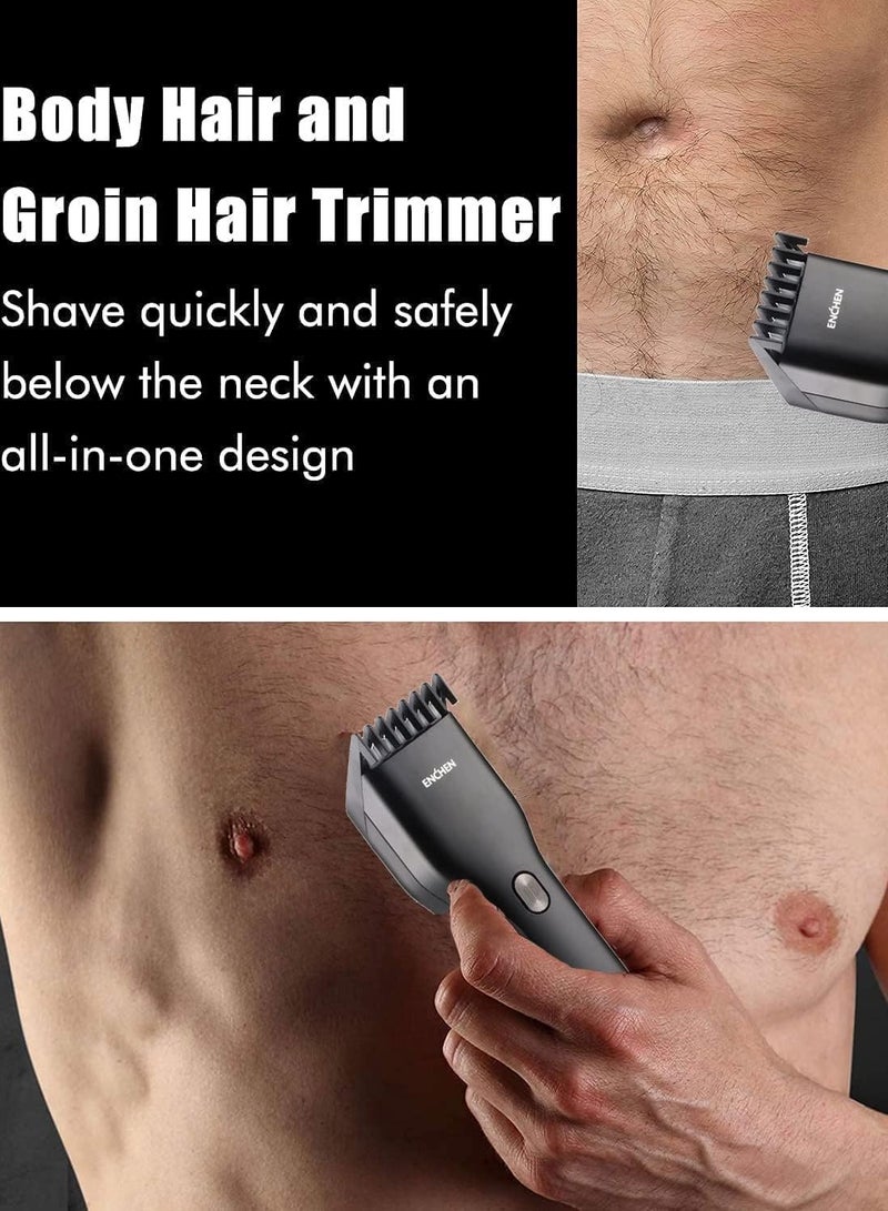 Hair Clipper Cordless, All-in-One Hair Trimmer for Men, 0.7mm -21mm Haircut Length, 2 Gears Speed, USB Fast Charging, with Oil, Professional Electric Beard Trimmer Grooming Kit for Men Kids Barbers