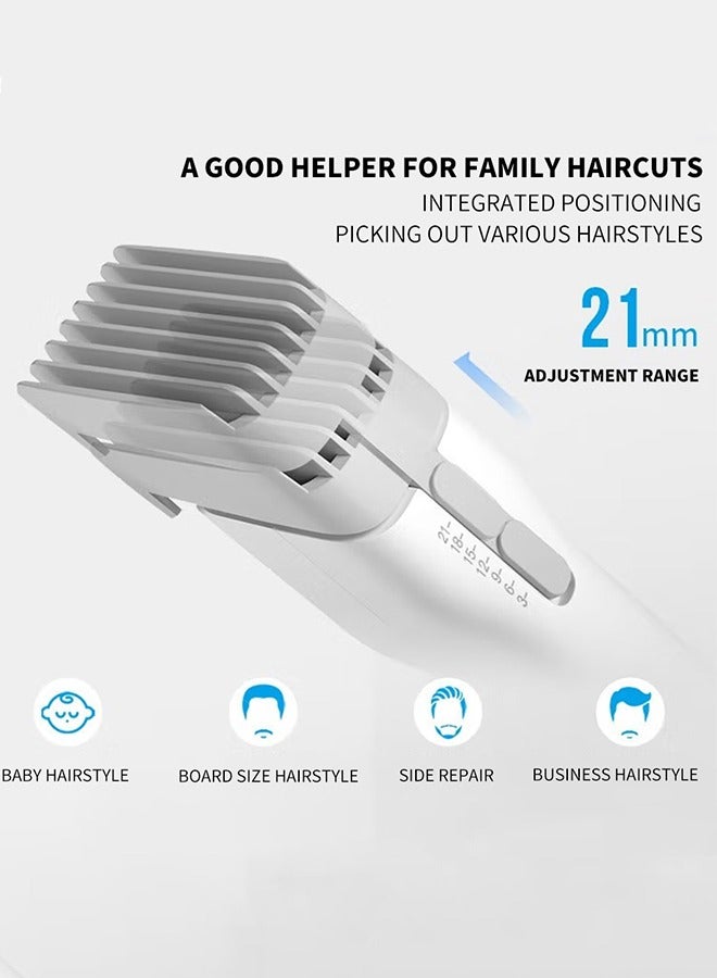 Hair Clipper Cordless, All-in-One Hair Trimmer for Men, 0.7mm -21mm Haircut Length, 2 Gears Speed, USB Fast Charging, with Oil, Professional Electric Beard Trimmer Grooming Kit for Men Kids Barbers