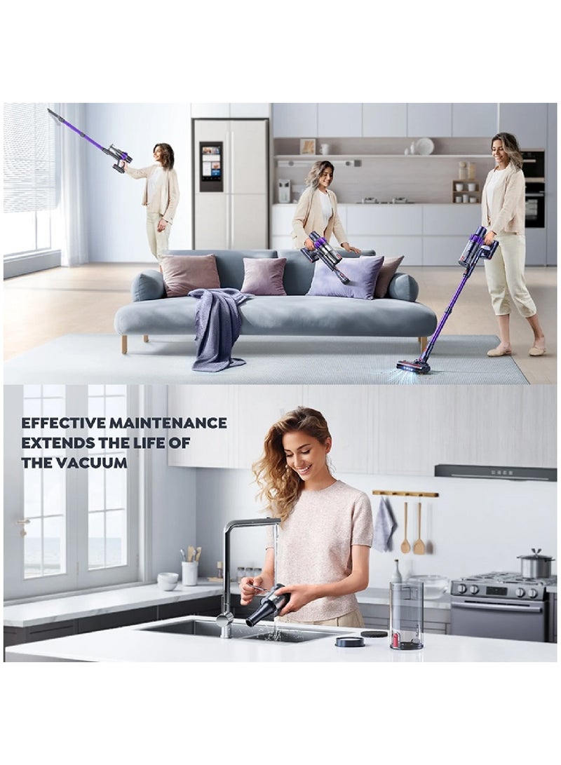 Vacuum Cleaner VC70 Cordless Vacuum Cleaner, Lightweight Handheld Vacuum, 450W 33KPa Stick Vacuum with Brushless Motor, up to 55 Min Runtime, for Pet Hair/Hardwood Floor/Carpet