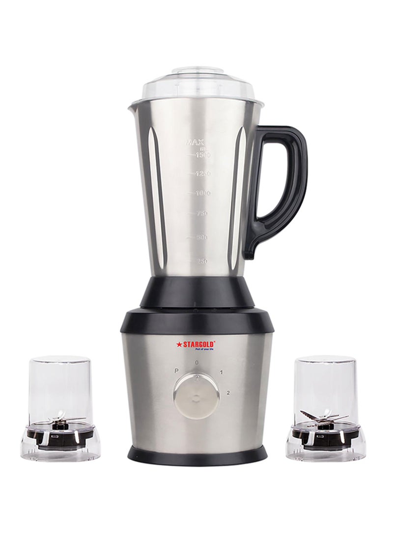 Juicer Blender Mixer 3 in 1 Stainless Steel Jug 1.5L And 600W