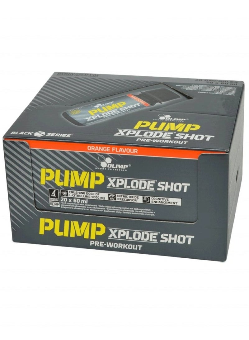 Pump Xplode Shot Pre Workout 20 Pcs x 60 Ml Orange