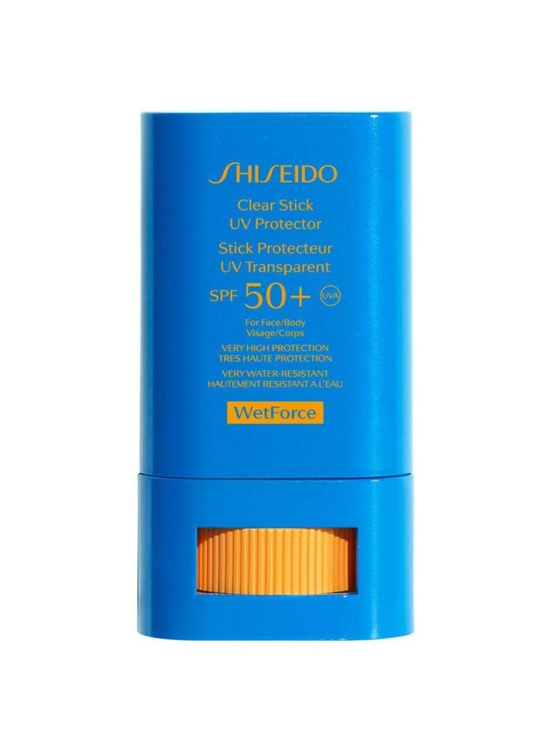 Shiseido Sun Clear Stick Uv Protector for Face Body SPF50+, 15 g