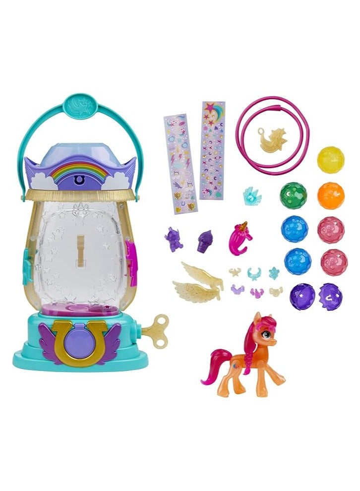 My Little Pony: A New Generation Movie Sparkle Reveal Lantern Sunny Starscout - Light Up Toy with 25 Pieces, Surprise Reveals for Kids