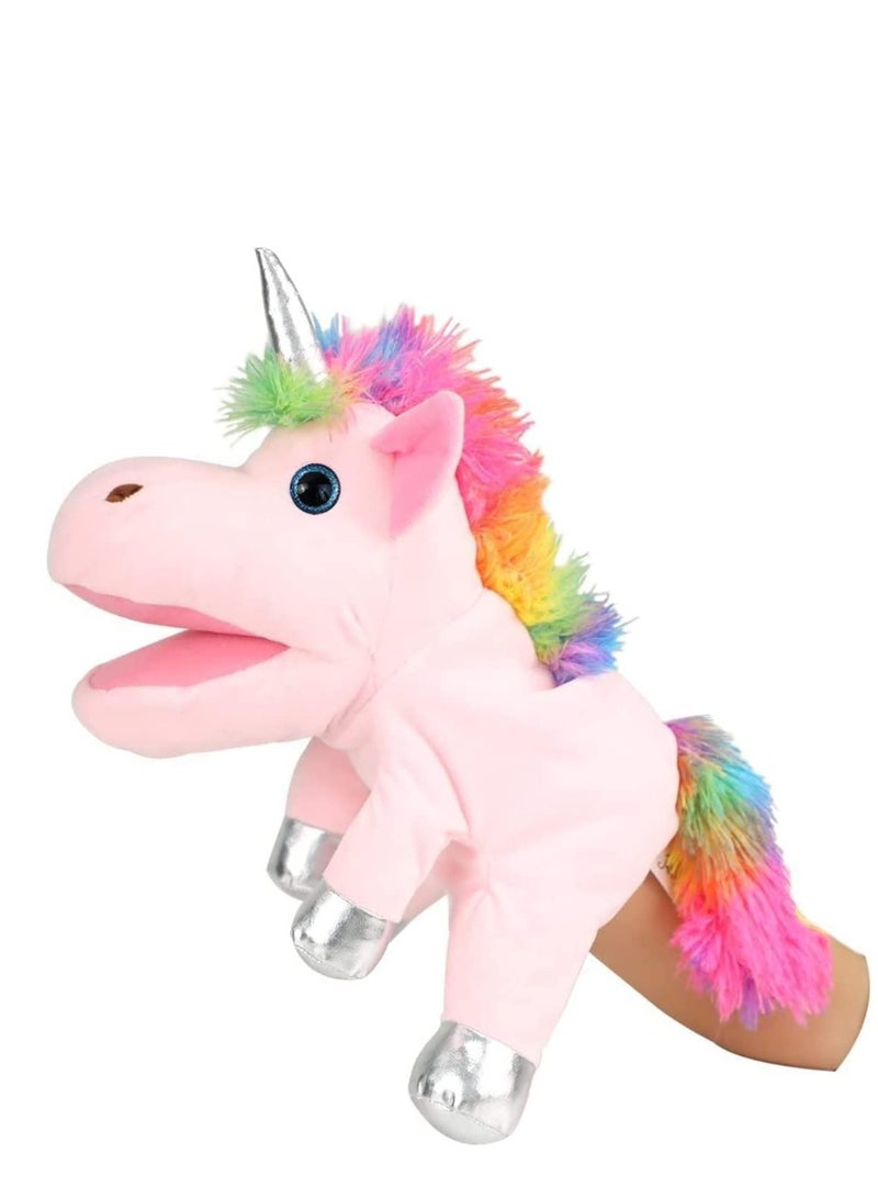 Animal Hand Puppets Unicorn Toys, Role-Play Toy Puppets for Kids Storytelling Imaginative Pretend Play Teaching Preschool Gifts for  Adults Kids Girls Boys Plush Stuffed Unicorn