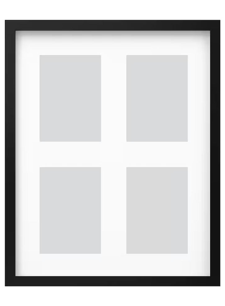 RÖDALM Frame for 4 pictures, black, 40x50 cm