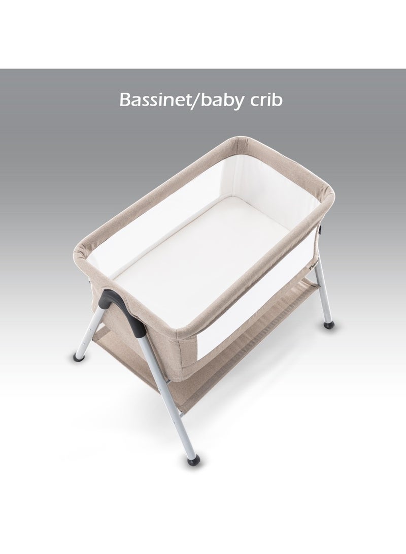 Teknum SLEEPZEN 2 Bedside Crib Bassinet - Ivory