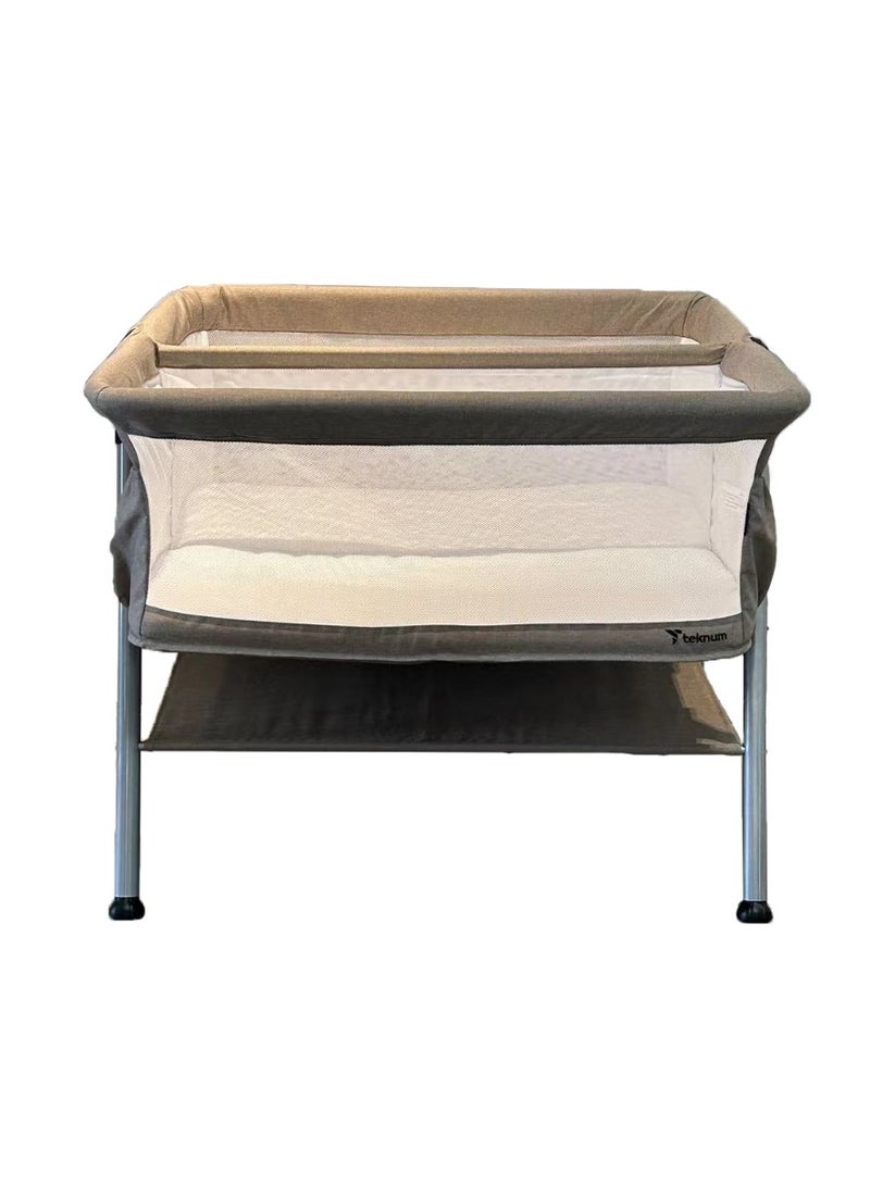 Teknum FELLOW 2 Twin Bedside Crib Bassinet - Ivory