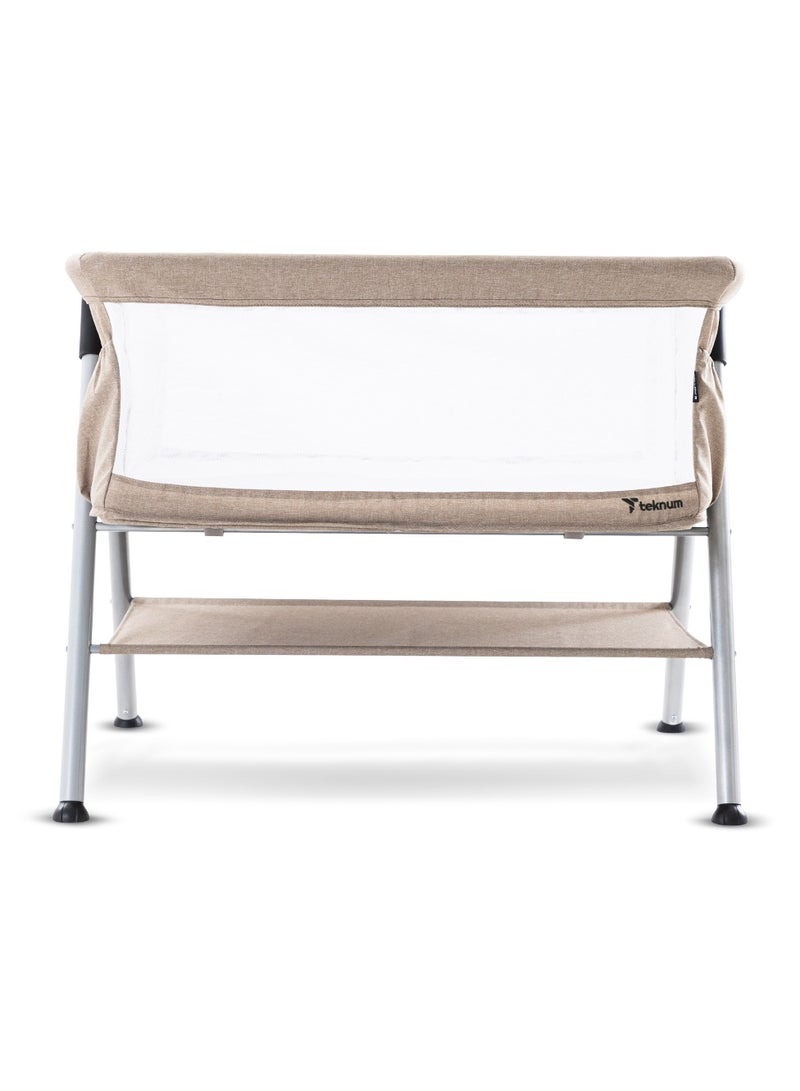 Teknum FELLOW 2 Twin Bedside Crib Bassinet - Ivory