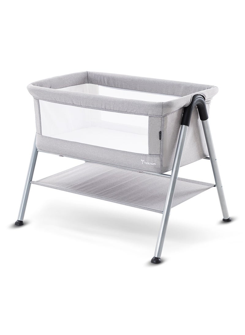 Teknum SLEEPZEN 2 Bedside Crib Bassinet - Grey