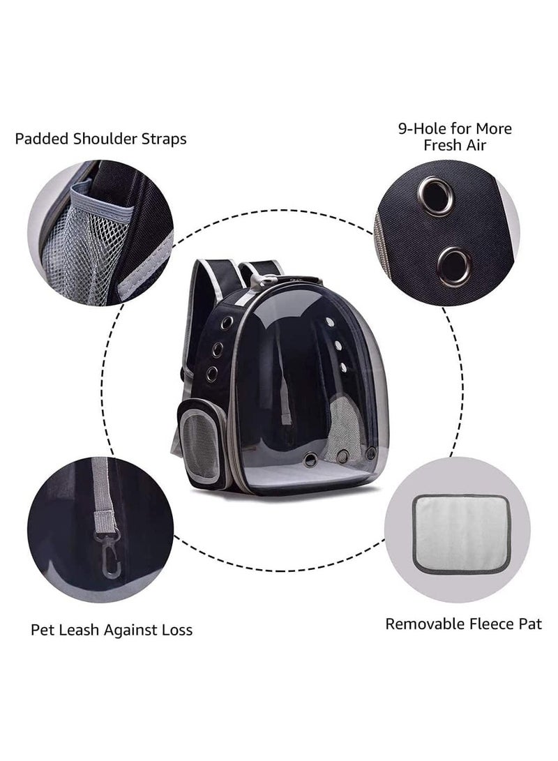 Transparent Pet Travel Backpack - Comfortable Outdoor Hiking Carrier for Small Cats and Dogs