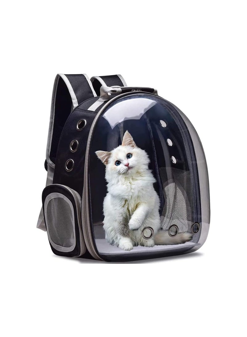 Transparent Pet Travel Backpack - Comfortable Outdoor Hiking Carrier for Small Cats and Dogs
