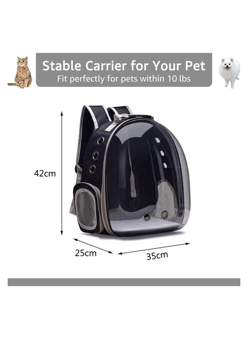 Transparent Pet Travel Backpack - Comfortable Outdoor Hiking Carrier for Small Cats and Dogs
