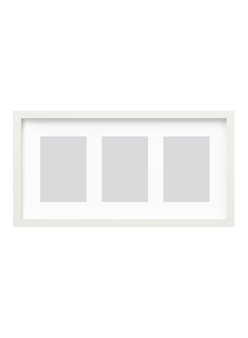 RÖDALM Frame for 3 pictures, white, 55x28 cm