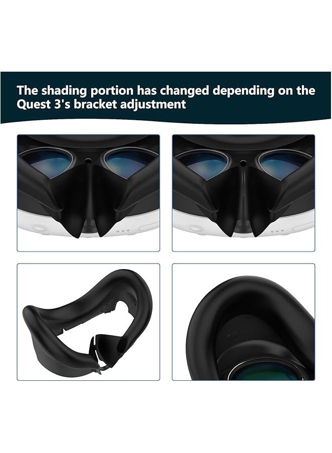 XICEN VR Face Cover for Quest 3 Headset, Face Pad Face Cushion Compatible with Meta Oculus Quest 3 Face Cover Skin Accessories