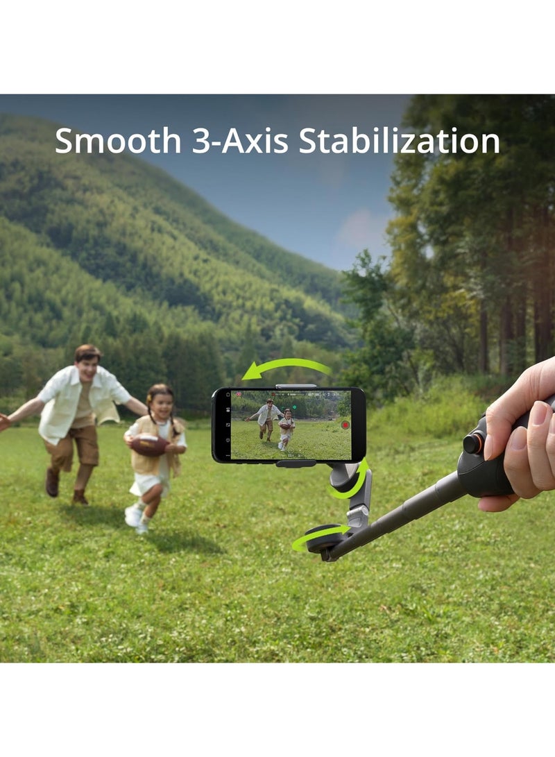 OSMO Mobile 6 Smartphone Gimbal Stabilizer, 3-Axis Phone Gimbal, Built-in Extension Rod, Portable and Foldable for Android & iPhone