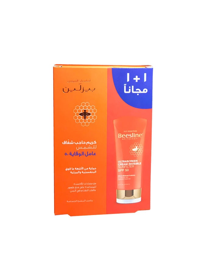 Ultra Sun Screen Invisible Spf50+1 Free orange 60ml