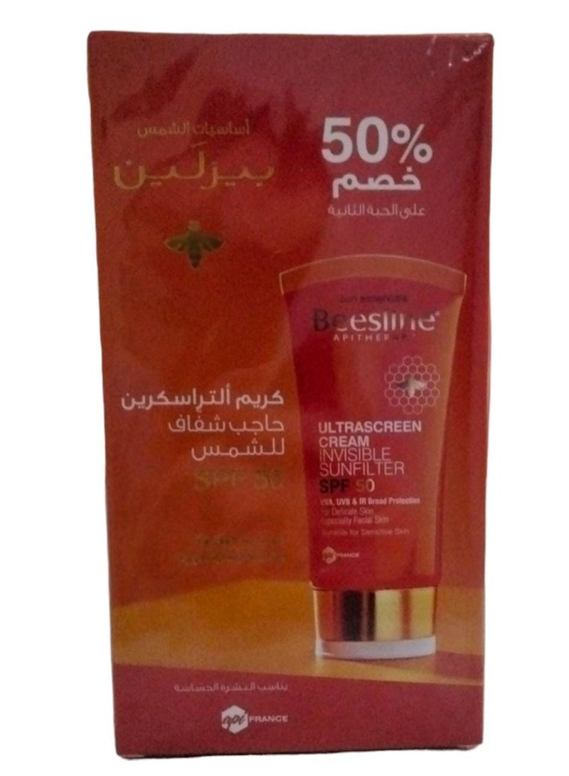 Ultrascreen Cream Invisible Sunfilter 50% Discount On 2*60 MLml