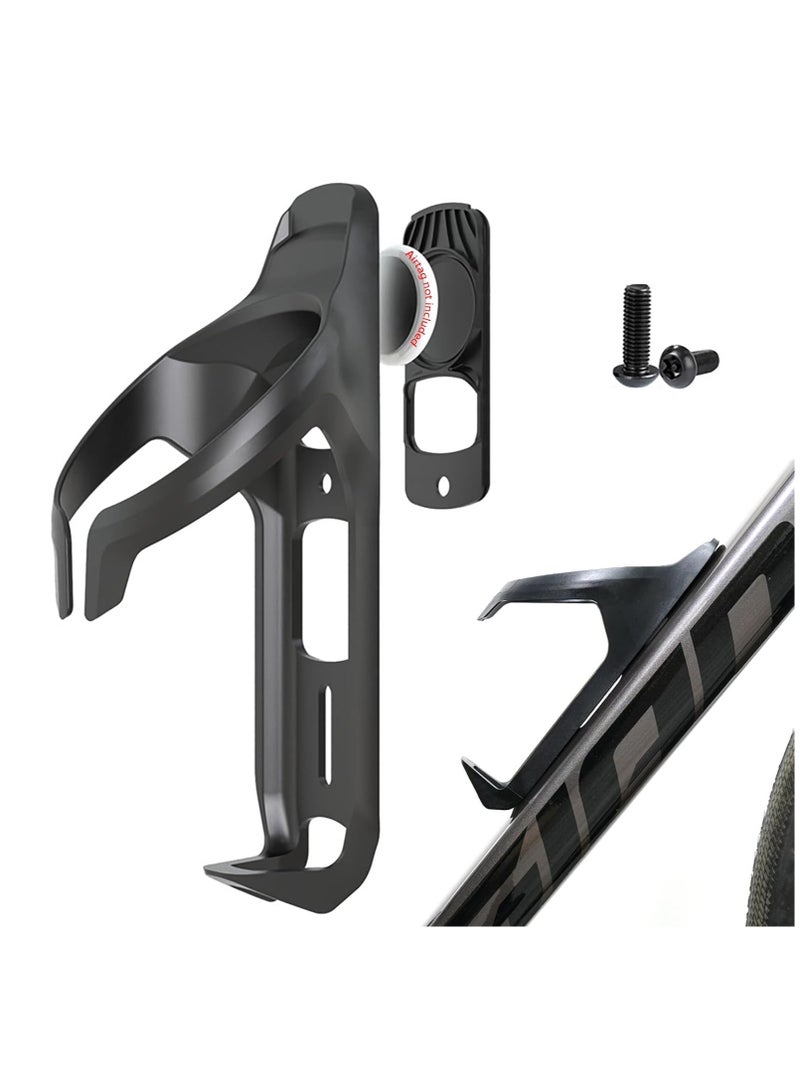 Airtag Bike Mount Hidden on Water Bottle Holder, Road Bike Anti-Theft Air tag GPS Tracker, AirTag Bike Mount, Waterproof Airtag Holder & Water Bottle Cage for All Bicycle, Plastic Drink Cup Bracket