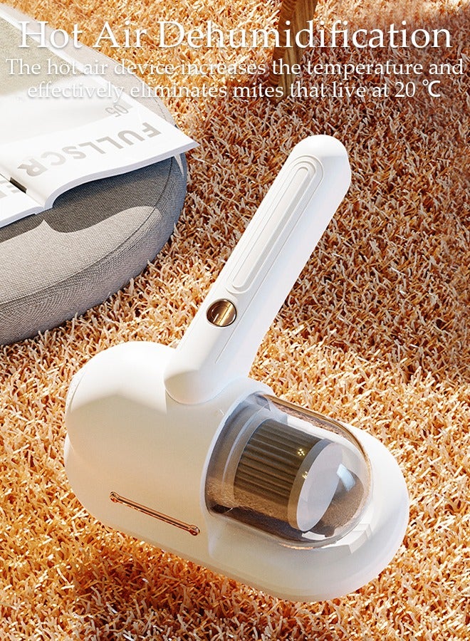 Mattress Vacuum Cleaner Handheld UV Bed Vacuum Mite Removal Instrument Wireless Mite Remover Cleaning Machine for Pillows Sheets Mattresses Sofas Plush Toys and Other Fabric Surfaces