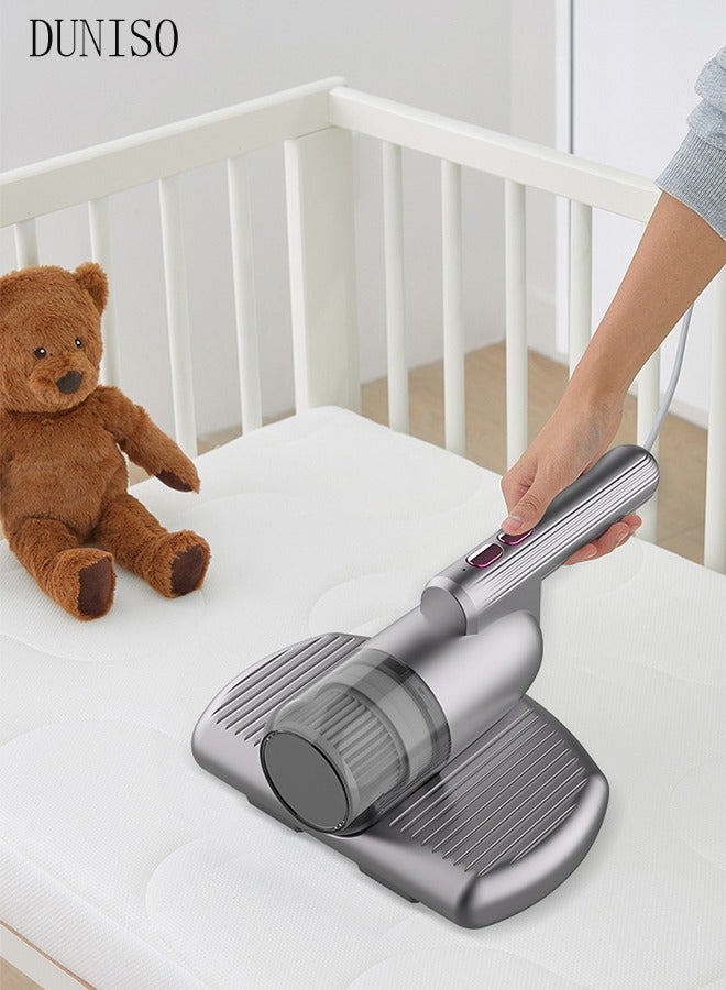 Mattress Vacuum Cleaner Handheld UV Bed Vacuum Mite Removal Instrument Wireless Mite Remover Cleaning Machine for Pillows Sheets Mattresses Sofas Plush Toys and Other Fabric Surfaces