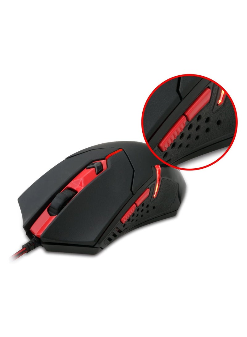 Redragon 4in1 combo: K552-2+M601+H120+P001, w/adapter