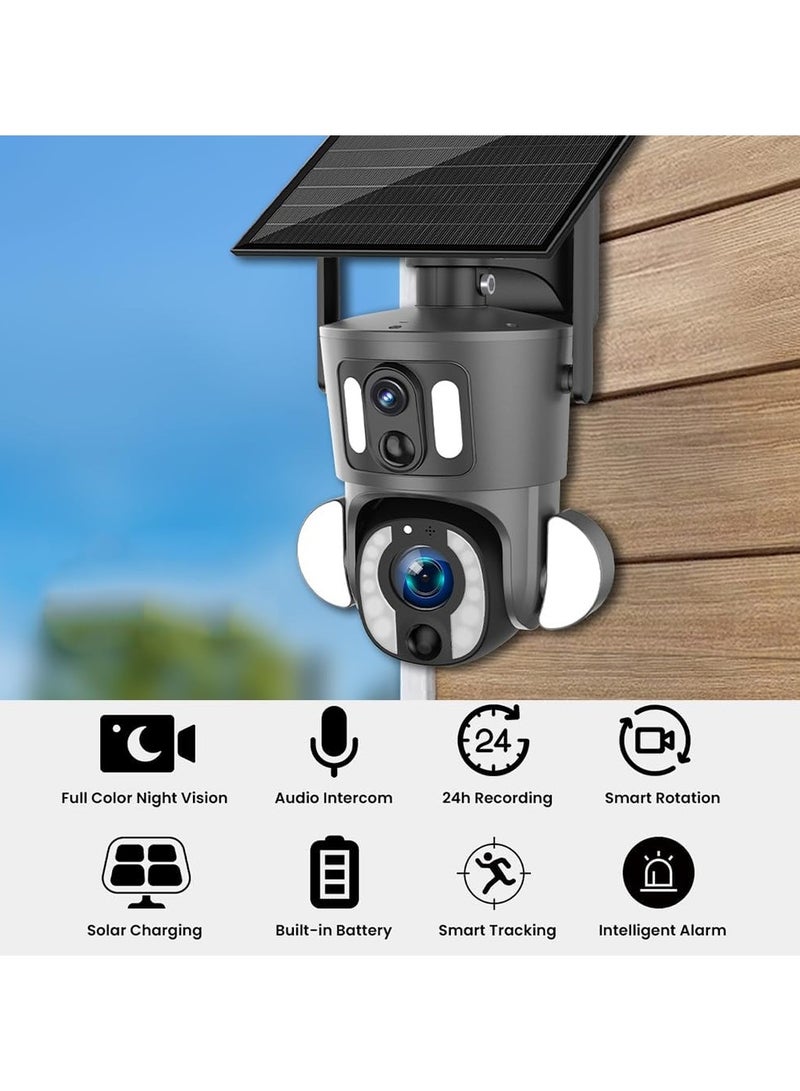 SD3210 Solar PTZ Wireless Dual Lens 10X Zoom Camera