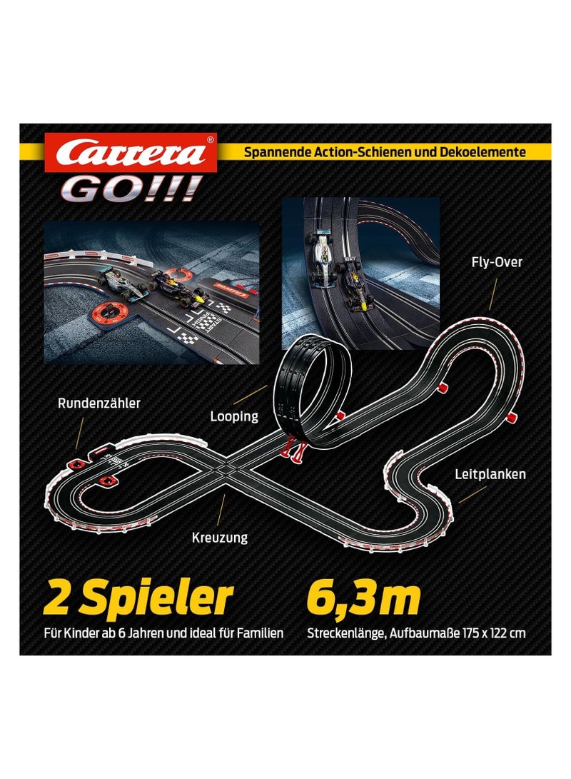 Carrera Go Max Performance Formula 1 Race Track Set Mercedes vs Red Bull Racing 6.3 m Race Track