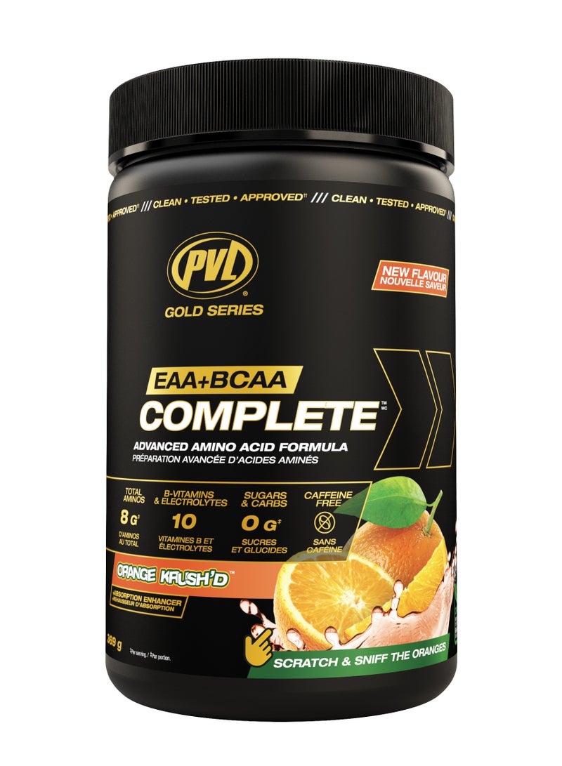 Gold Series EAA+BCAA COMPLETE 369g - Orange Krush'd