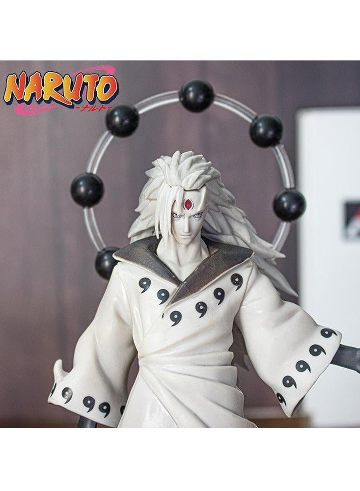 Naruto Uchiha Madara Anime Figure Decorative Resin Sculpture Home Decor Statue, Art Figurine Home Ornament Decoration for Office, Living Room, Bedroom, Book Shelf, TV Cabinet, Desktop(Six Paths Madara)