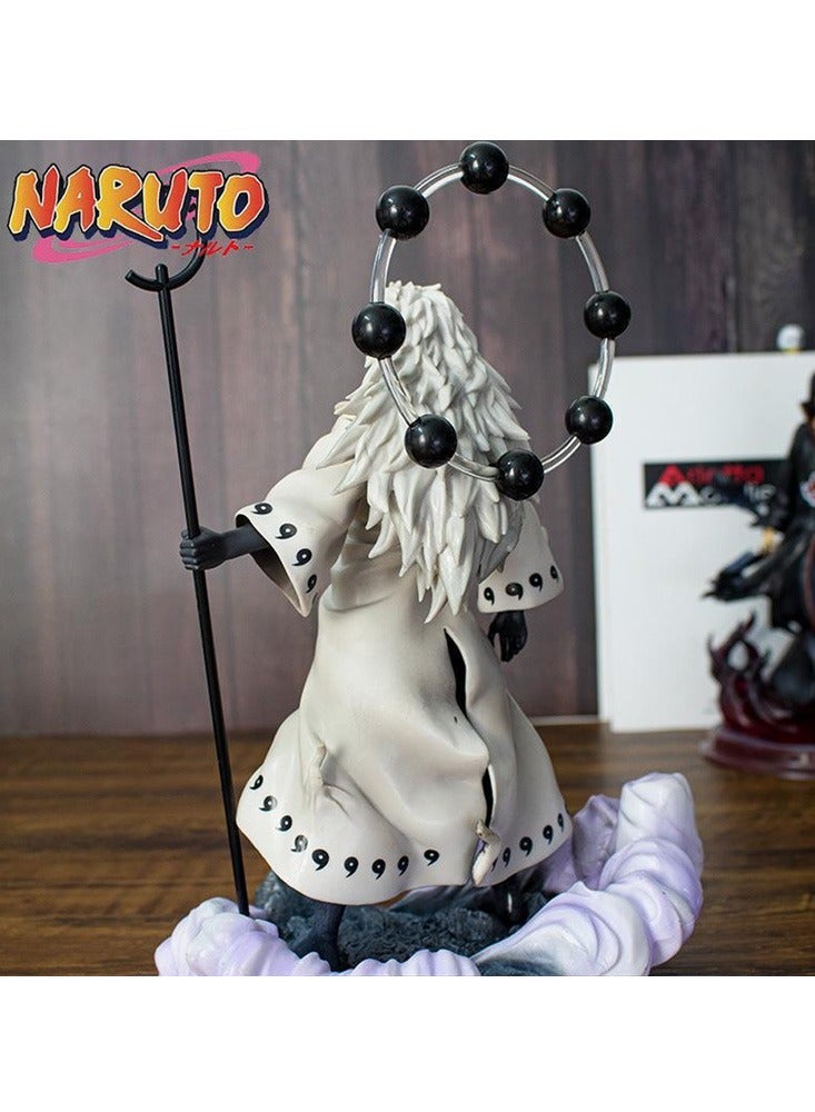 Naruto Uchiha Madara Anime Figure Decorative Resin Sculpture Home Decor Statue, Art Figurine Home Ornament Decoration for Office, Living Room, Bedroom, Book Shelf, TV Cabinet, Desktop(Six Paths Madara)