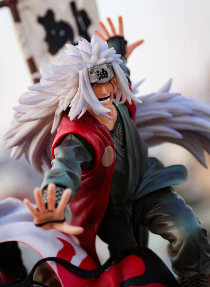 Naruto Giant Wave Destiny Stone Scar Namikaze Minato Naruto Scene Character Statue Anime Toy Hand-made Model Doll Ornaments