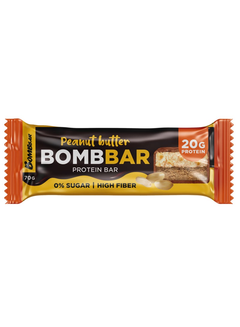 Protein Bar with Peanut Butter High Fiber 12x70g