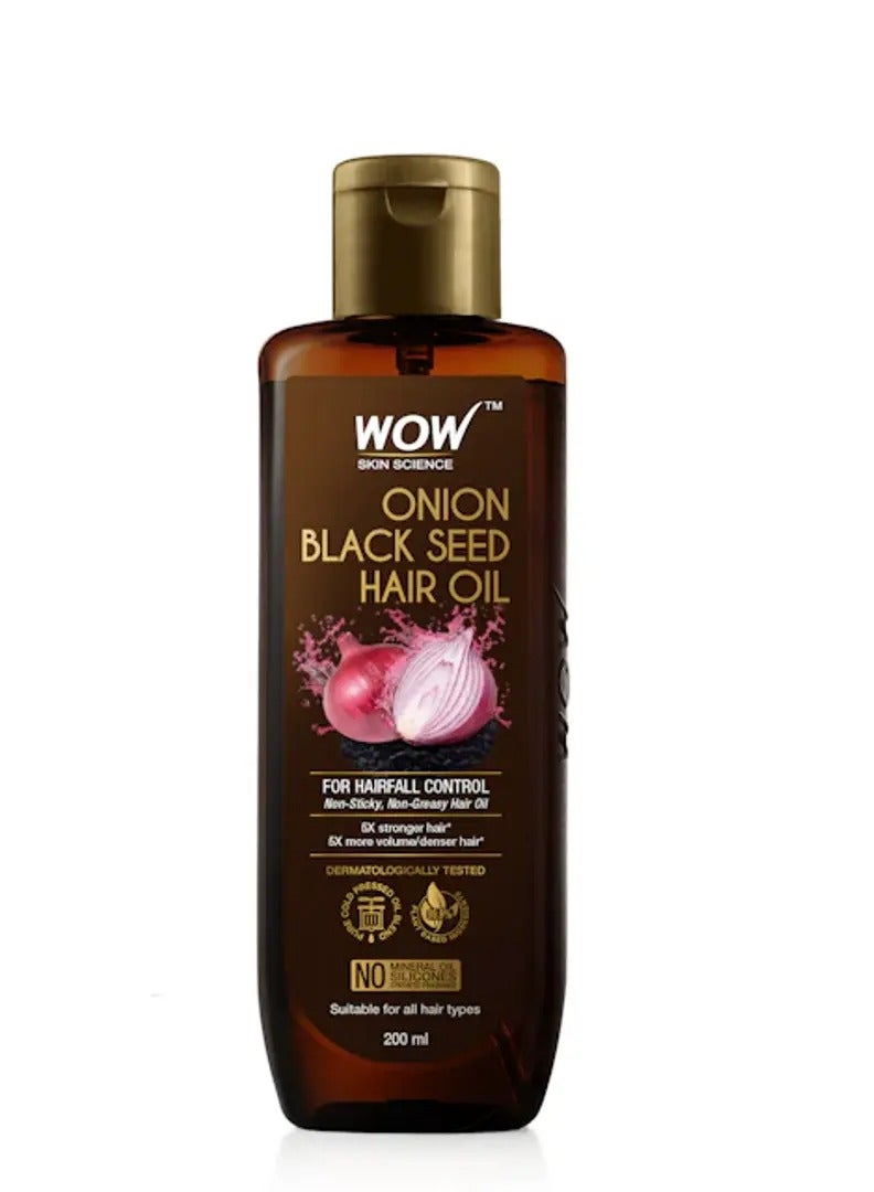Onion Black Seed Hair Oil For Hair Fall Control - 200ml