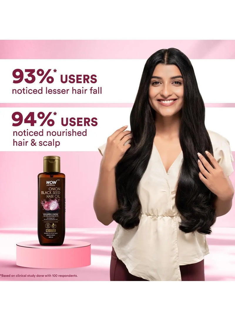 Onion Black Seed Hair Oil For Hair Fall Control - 200ml