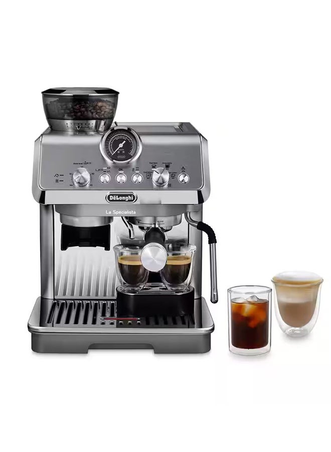 Cold Brew Coffee Machine La Specialista Arte Evo Barista Espresso Machine With Built-In Grinder, Cold Extraction Technology, My Latte Art And Active Temperature Control 1.5 L 1550 W EC9255.M Metal