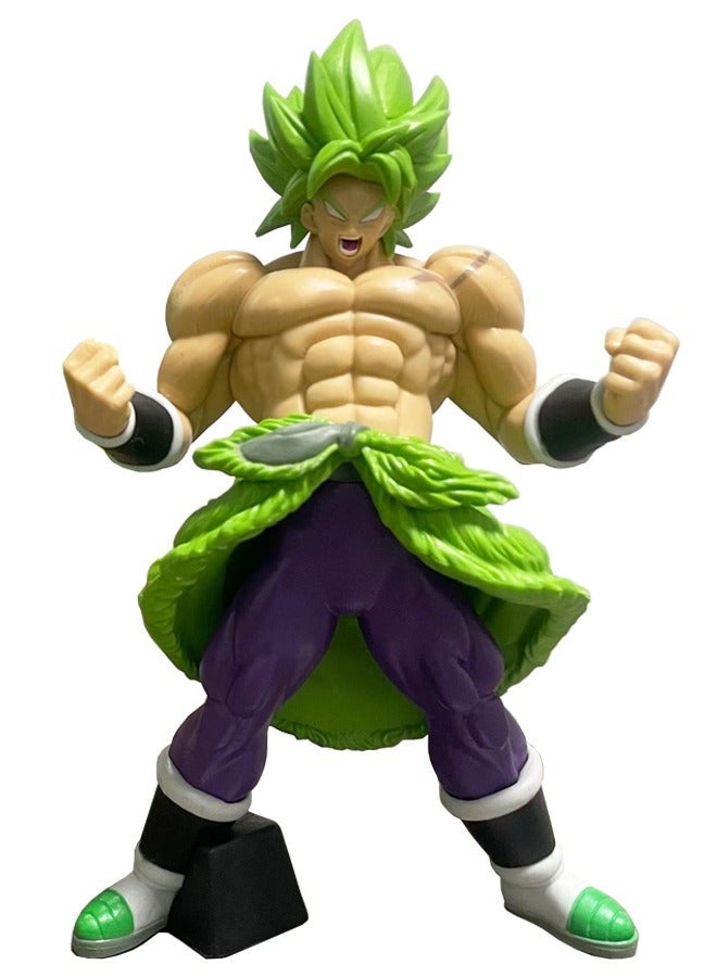 Dragon Ball Broli Action Figure, Super Saiyan Figure Toy, Anime Realistic Collectible Figure, High Quality Anime Action Figure Toy for Collection, Decoration, As Valuable Gift 23.5CM