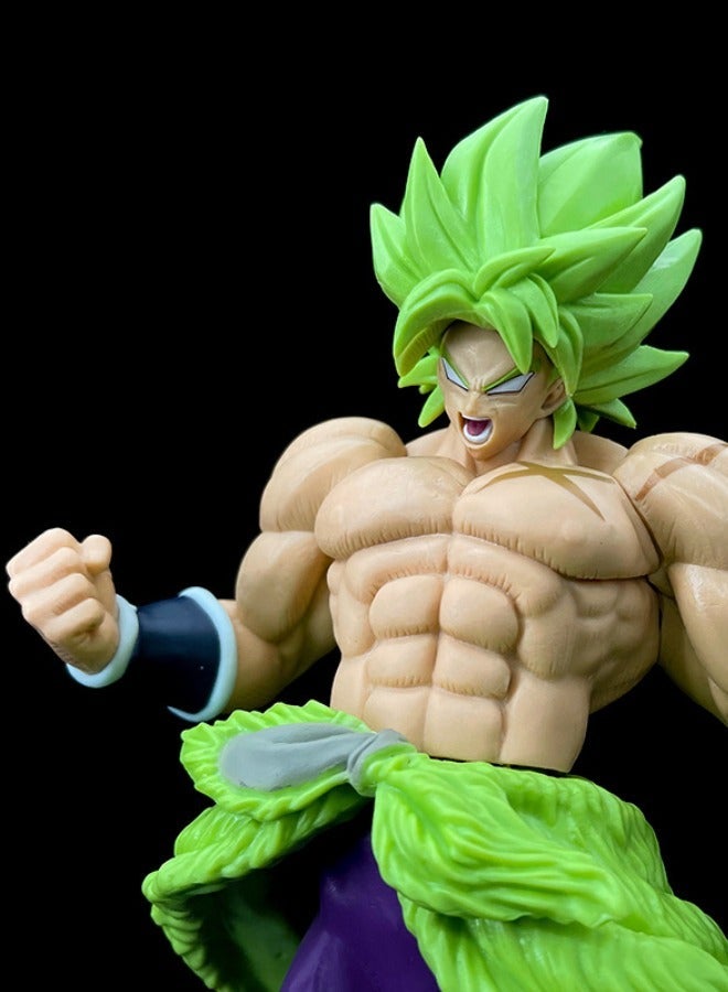 Dragon Ball Broli Action Figure, Super Saiyan Figure Toy, Anime Realistic Collectible Figure, High Quality Anime Action Figure Toy for Collection, Decoration, As Valuable Gift 23.5CM