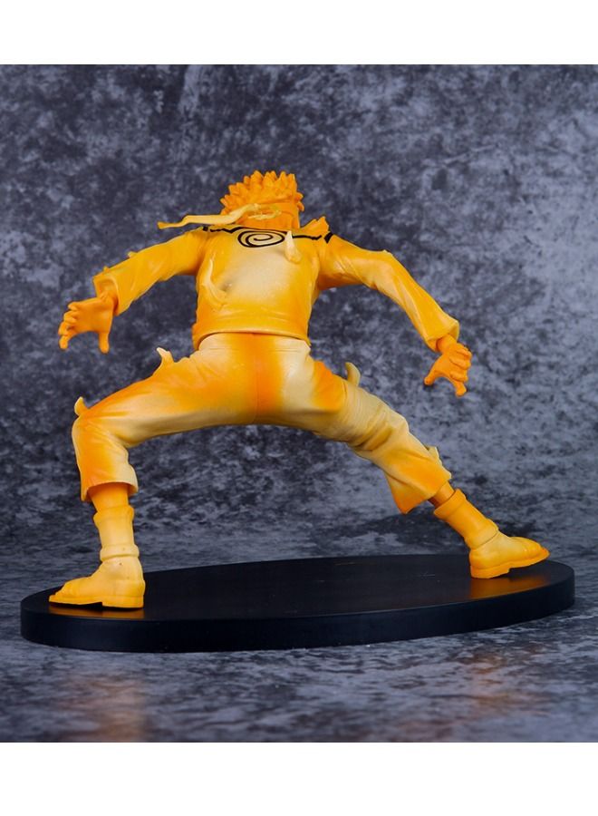 Anime Naruto Action Figure with Base, Rikudousennin Modo Figure Toy, Anime Realistic Statue Figure, Office Desktop Decoration Ornaments, Super Collectible Model Statue Anime Figure Toy 15CM