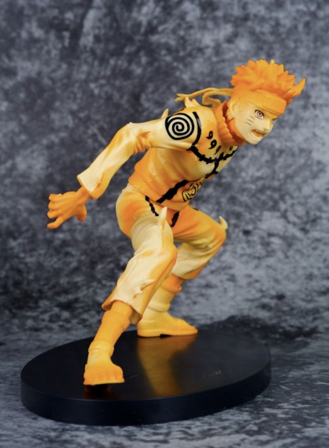 Anime Naruto Action Figure with Base, Rikudousennin Modo Figure Toy, Anime Realistic Statue Figure, Office Desktop Decoration Ornaments, Super Collectible Model Statue Anime Figure Toy 15CM