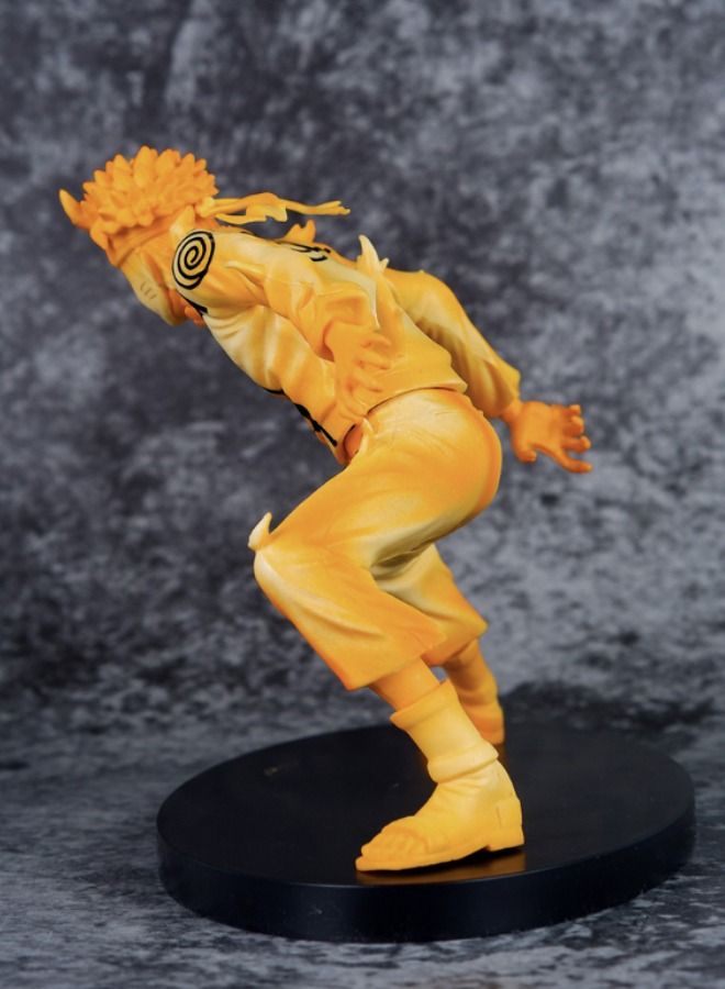 Anime Naruto Action Figure with Base, Rikudousennin Modo Figure Toy, Anime Realistic Statue Figure, Office Desktop Decoration Ornaments, Super Collectible Model Statue Anime Figure Toy 15CM