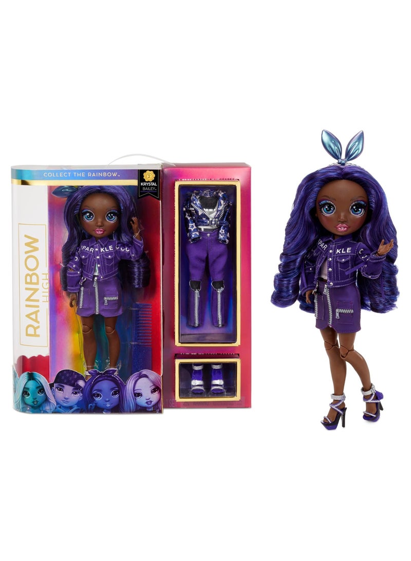 RAINBOW HIGH Fashion Doll Indigo Krystal Bailey