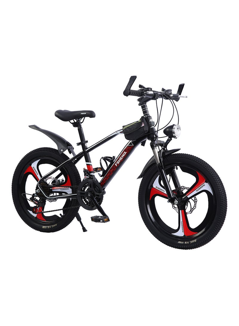 18-22 Inch Kids Road Bike High Carbon Steel Mountain Kids' Bike Children's Bicycle Suitable for Girls and Boys with Height 120-160cm Adjustable Seat Wear-Resistant Tires Variable Speed ​​Gear System Sensitive Dual Disc Brakes with Shock Absorber Completely Stable