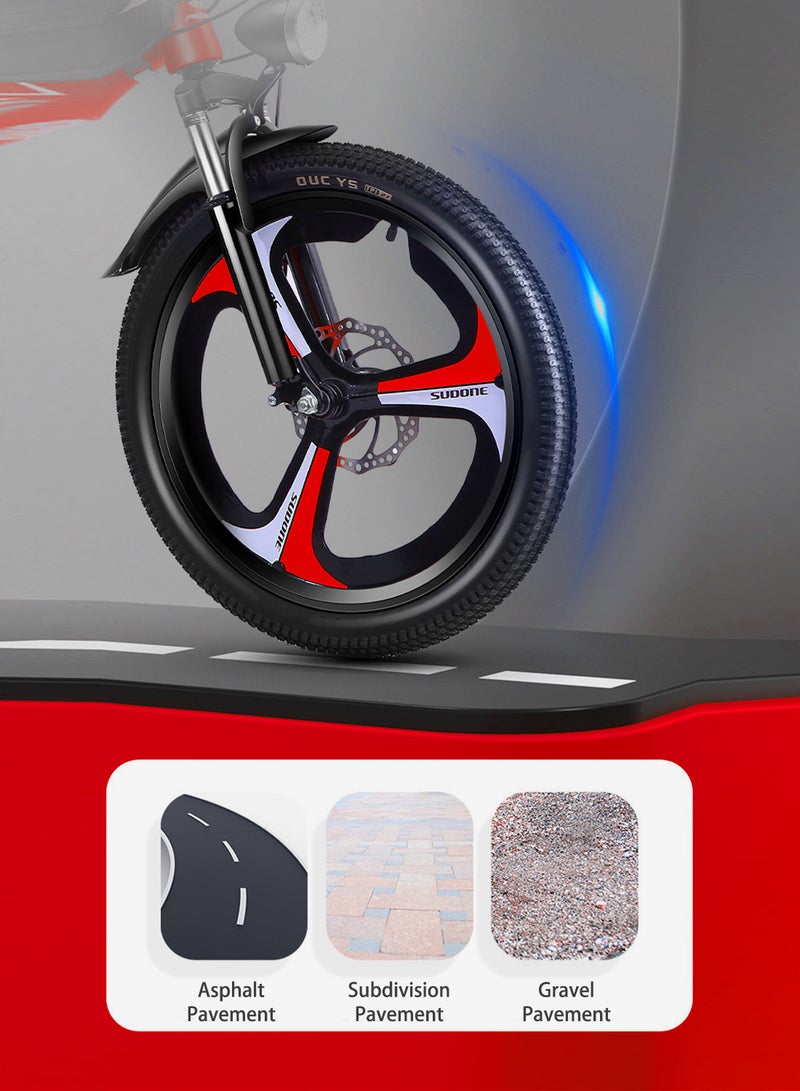 18-22 Inch Kids Road Bike High Carbon Steel Mountain Kids' Bike Children's Bicycle Suitable for Girls and Boys with Height 120-160cm Adjustable Seat Wear-Resistant Tires Variable Speed ​​Gear System Sensitive Dual Disc Brakes with Shock Absorber Completely Stable