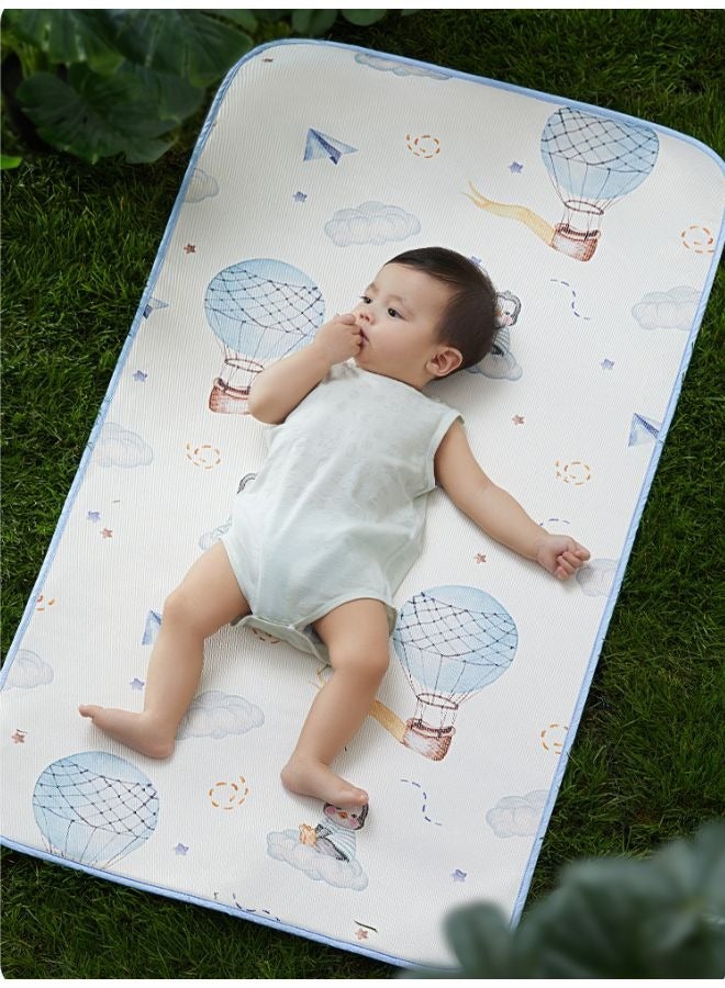 Baby Sleeping Mat - Modern Style Soft Waterproof Baby Summer Mat -Ice Silk Cool Mat - Breathable Baby Mattress - Zoo Party Printed 70x140cm