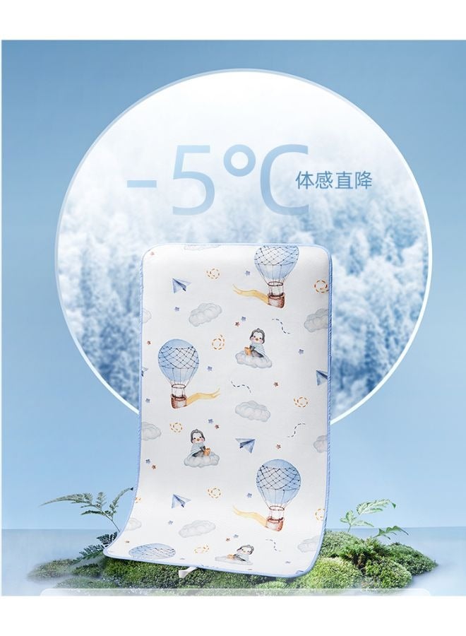 Baby Sleeping Mat - Modern Style Soft Waterproof Baby Summer Mat -Ice Silk Cool Mat - Breathable Baby Mattress - Zoo Party Printed 70x140cm